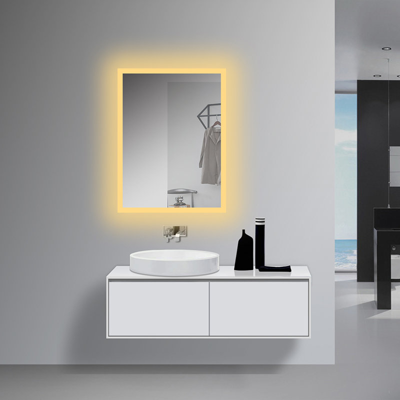 Miroir de salle de bain Allyra, 36,4 po x 28,36 po
