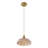 1-Lamp Amber Glass Dimmable Pendant Light