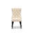 5 Piece Dining Set Contains a Rectangle Wooden Table with Removable leaf and 4 Padded Chairs, Black-123099960-123099963