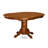 5 Piece Dining Set Includes an Oval Dining Room Table with Butterfly Leaf and 4 Linen Fabric Upholstered Kitchen Chairs, 42x60 Inch, Saddle Brown-124281013-124281012-124281014