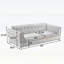 Upholstered 55 " Fabric Sofa