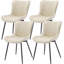 Ensemble de 2 chaises de salle à manger modernes en similicuir-1854991397