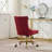 Office Chair, Modern Velvet Upholstered Tufted Button Home Office Chair With Golden Metal Base, Adjustable Desk Chair Swivel Office Chair (Wine Red)