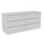 Commode double 6 tiroirs Tronx, chambre à coucher, blanc-623002771