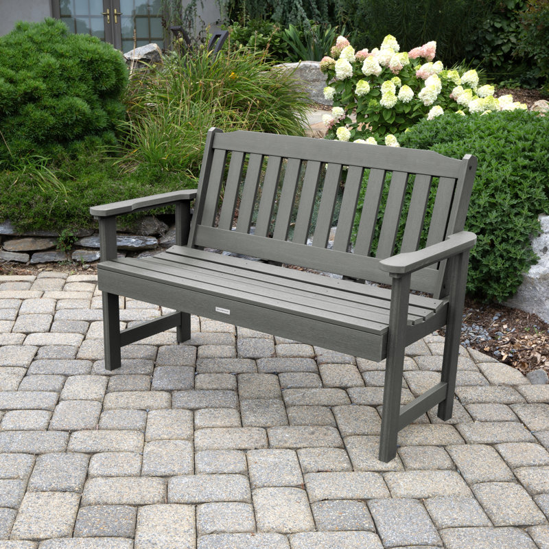 Banc de jardin en plastique Arbnora, Teck côtier