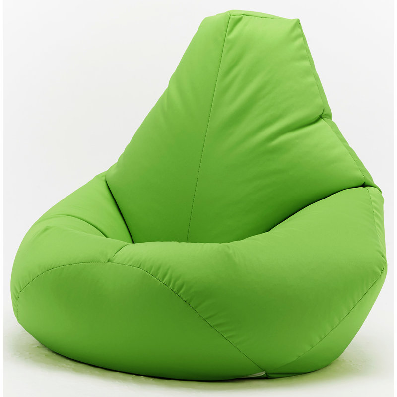 Seater Polyester Blend Outdoor Friendly Bean Bag Chair, Lime