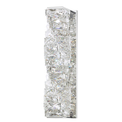 Glissando Steel LED Flush Mounted Sconce