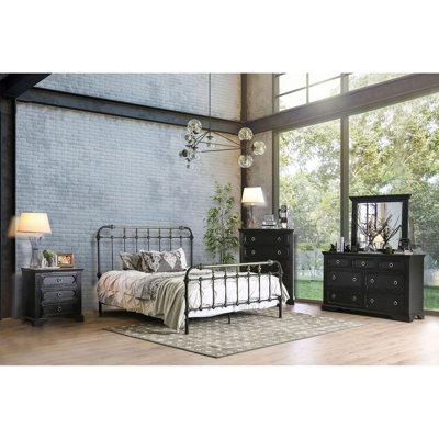 Dejon Metal Open-Frame Bed