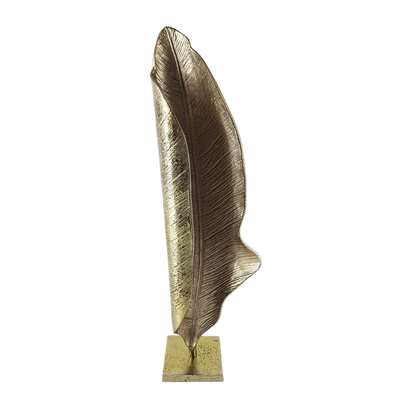 9.5X6x33" Decorative Leaf Sculpture