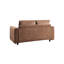 Canapé modulaire brun en velours côtelé, 5 places, design minimaliste moderne, confortable, convient à un usage domestique, style, tissu doux,