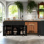 Îlot de cuisine 85,5 po avec centrale électrique et rangement extensible 85,5 po-526368107