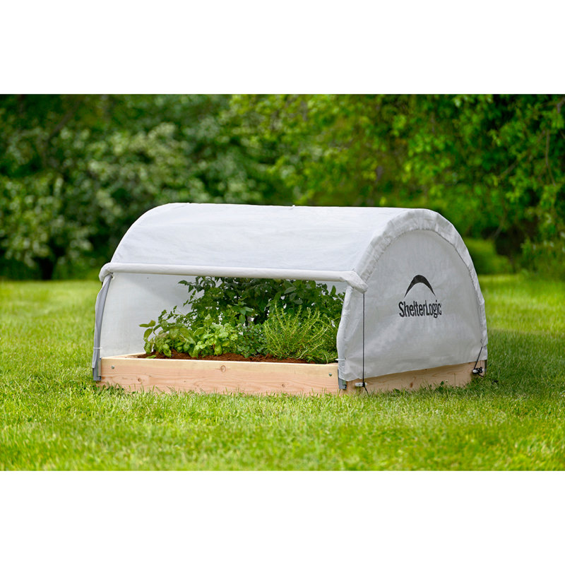 Serre de jardin avec platebande surélevée ronde de 4 pi x 4 pi GrowIT