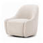 Levi Boucle Swivel Barrel Chair-1966005566