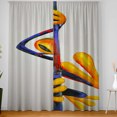Funny Frog with Glasses Blackout Curtains  Home Decor Pair