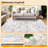 Machine  Washable Vintage Rug Non Slip Non Shedding Low Pile Rug Soft Floral Distressed Throw Floor Cover Foldable Indoor Carpet for Living Room Dining Room Bedroom Playroom Nursery-1265730137-1265730113