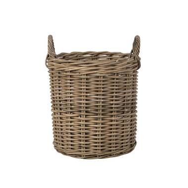 Small Extra Thick Round Rattan Basket - The Hideaway Store