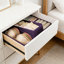 Ensemble de 4 tiroirs de rangement, bacs et diviseurs de tiroir en tissu pour vêtements, articles pour bébés, chaussettes, sous-vêtements et accessoires, solution de rangement pliable pour l'organisation de la maison et du bureau
