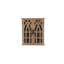 Armoire de rangement peu encombrante de style rustique en bois massif pour une utilisation polyvalente