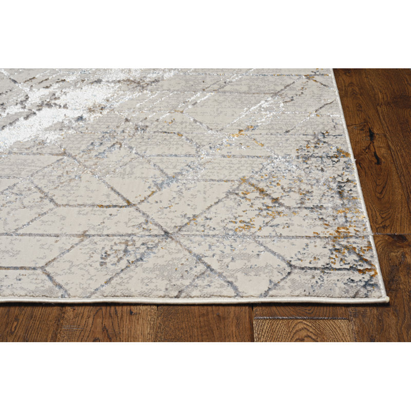 Sanket Geometric Indoor Rug, Rectangle 6'7" x 9'6"