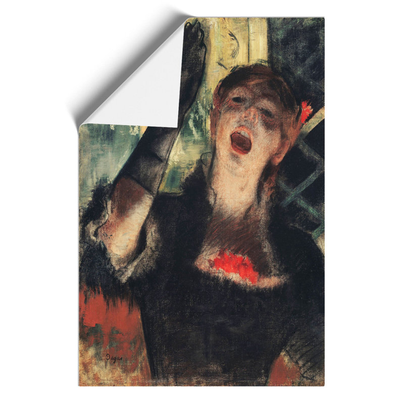 Cafe Singer by Edgar Degas - Frameless Print, 42cm H x 30cm W x 0.1cm D
