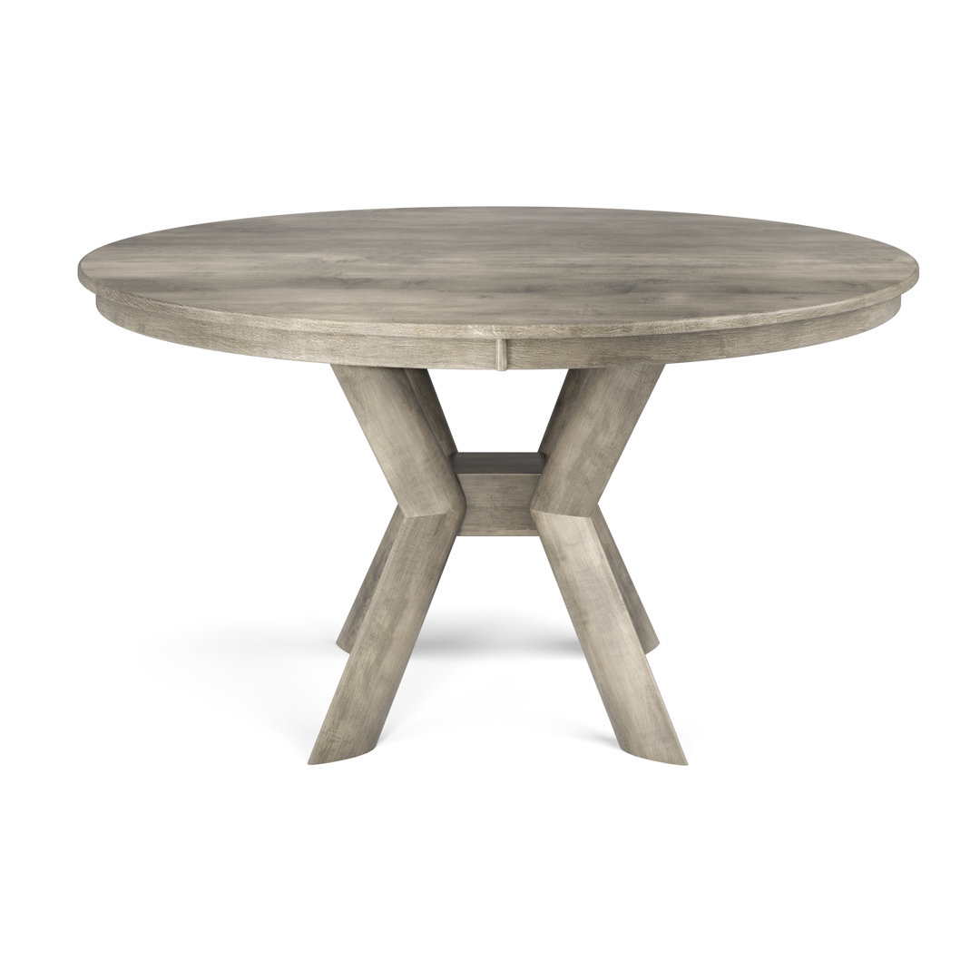 Gysbert Maple Round Solid Wood Dining Table Corrigan Studio® 