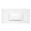36 po Meuble-lavabo autoportant blanc avec lavabo en céramique et rangement à fermeture en douceur