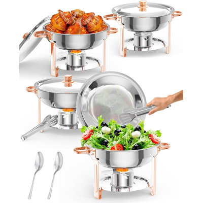 NSF Round Stainless Steel Chafers And Warmers