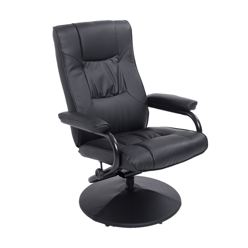 Fauteuil ergonomique pivotant manuel en cuir végétalien Sahin