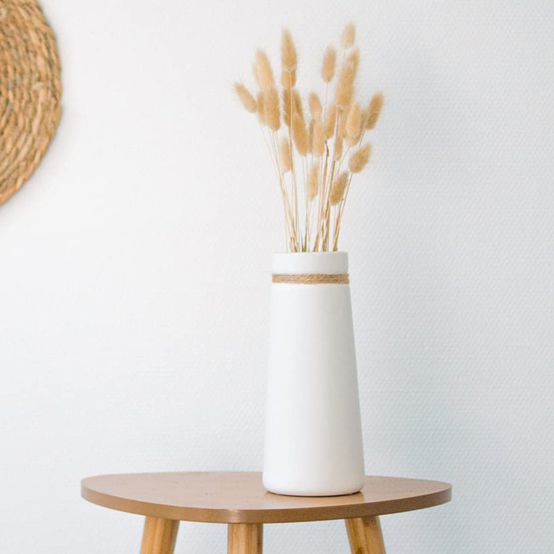Ceramic / Porcelain Table Vase, White