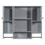 Armoire de rangement murale 35 po, armoire murale avec miroir, armoire à pharmacie avec barre à serviettes