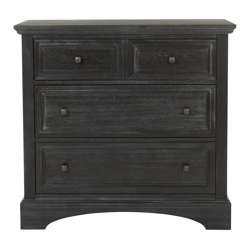 Bunbury 38'' W 3 - Drawer Dresser, Rustic Black