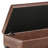 Cosmopolitan 44"W Vegan Leather Transitional Storage Ottoman Bench with Tufted Lift-Top-1582890967