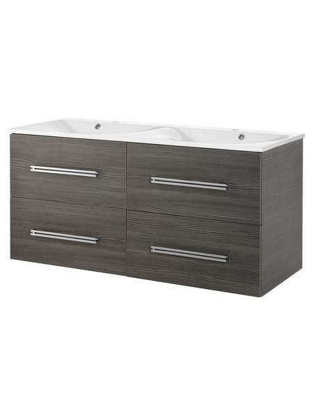 Como 1200mm Wall Mounted Double Vanity, Anthracite pine