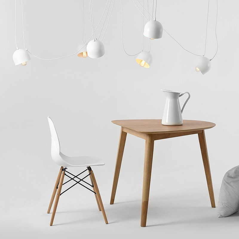 Zachariah 6 - Light Cluster Pendant, White