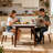 Mid Century Linen Modern Upholstered Dining Chairs Set of 4 With Wood Legs,Linen Beige-1688756862