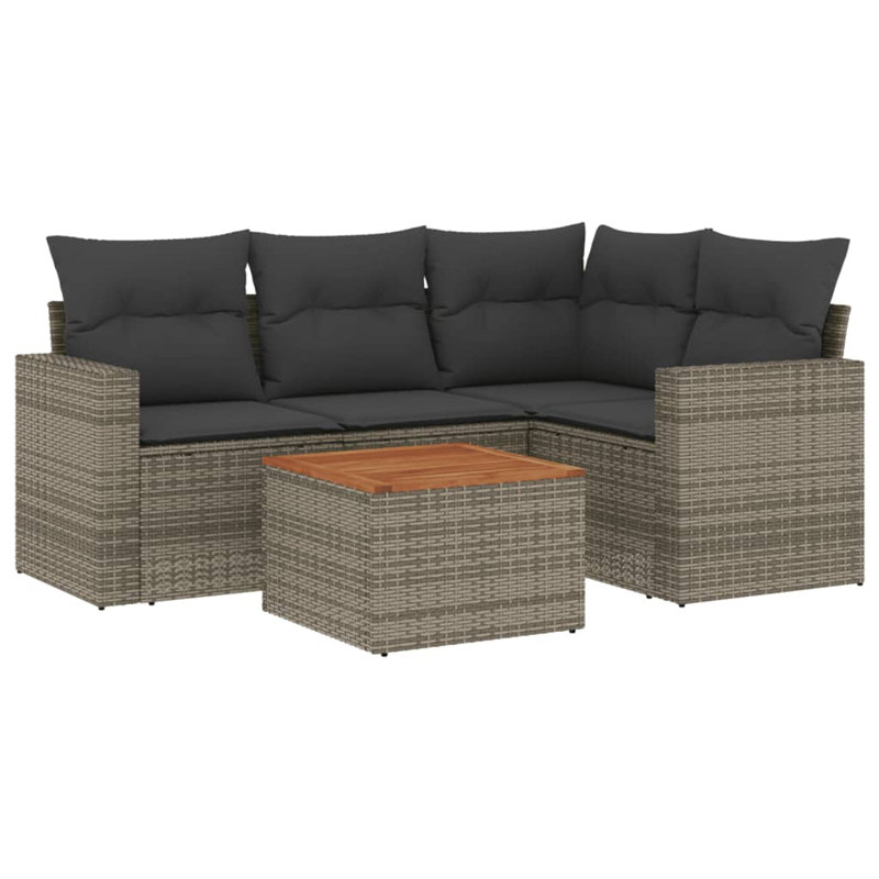 Ensemble de canapé de jardin Vidaxl PE