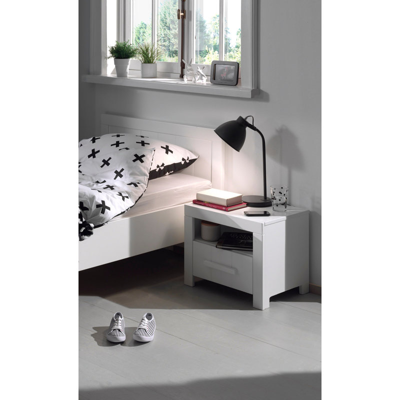 Erik 50cm W Manufactured Wood Bedside Table