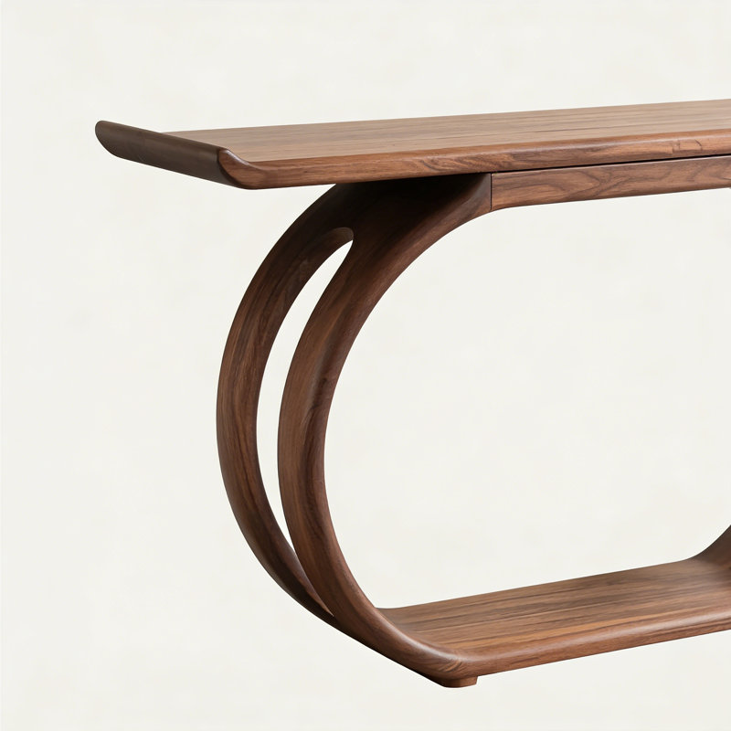 Nouvelle console en bois de style chinois, H 35,4 po x l 47,2 po x P 14,9 po