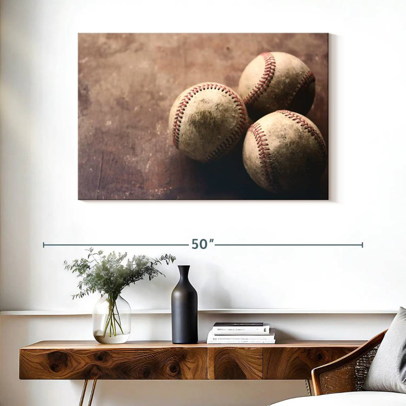 Sireci Baseball Trio, 26" H x 39" W