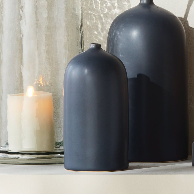 Vase MALLIE moyen, H 12,5 po x l 6,25 po x P 6,25 po