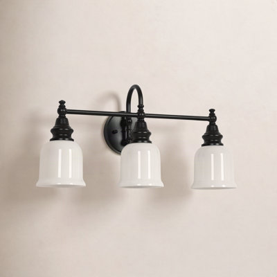 3-Light Dimmable Brass Vanity Light