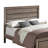 Washed Taupe Queen Panel Bed