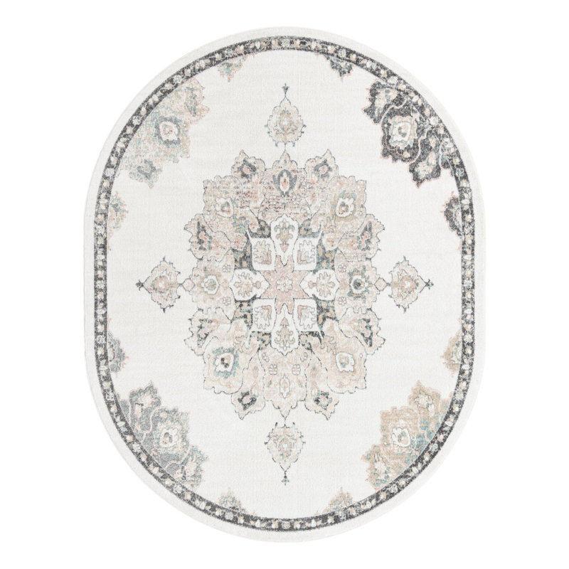 Oriental Indoor Rug, Oval 7'10" x 10'