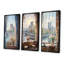 Notre Dame de Paris Floral View I - Paris, ensemble de 3 impressions sur toile-1468666285-1468666283