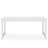 Rectangular Writing Desk With White Laminate Top And White Metal Base For Bedroom Study-318860242-318860244