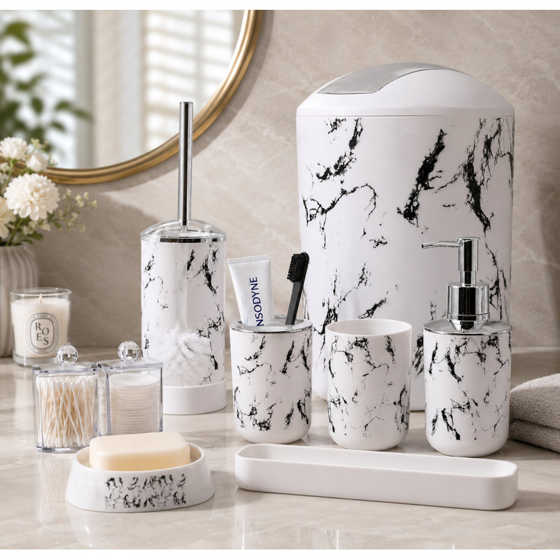 White Bathroom Set
