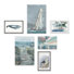 Beach Adventure 'Le Voilier' Hexaptych