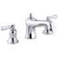 Bancroft Bath Faucet Trim for Deck-Mount High-Flow Valve with Non-Diverter Spout and Metal Lever Handles, Valve Not Included-571981663-666629188