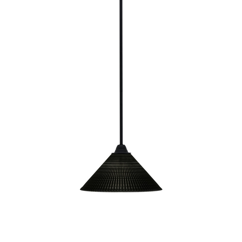 Luminaire suspendu Paramount, H 6,5 po x l 12 po, Noir