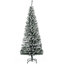 Arbre de Noël artificiel 6 pi avec 329 pointes enneigées, base en métal, arbre de Noël réaliste-1140437034-1140437032